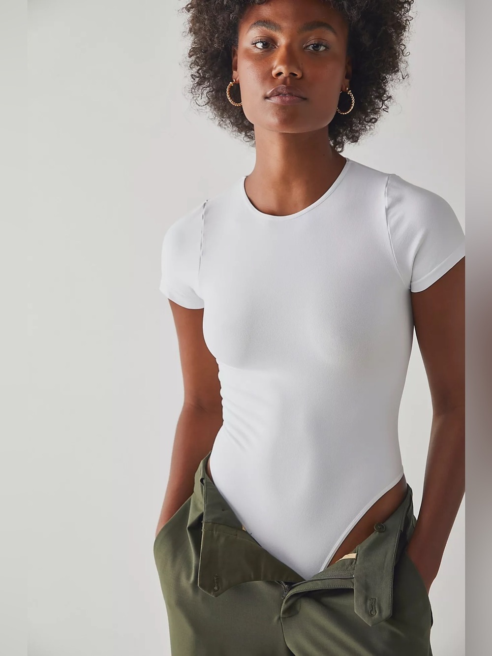 FREE PEOPLE | ✨NEW✨ Clean Lines Tee Bodysuit in White